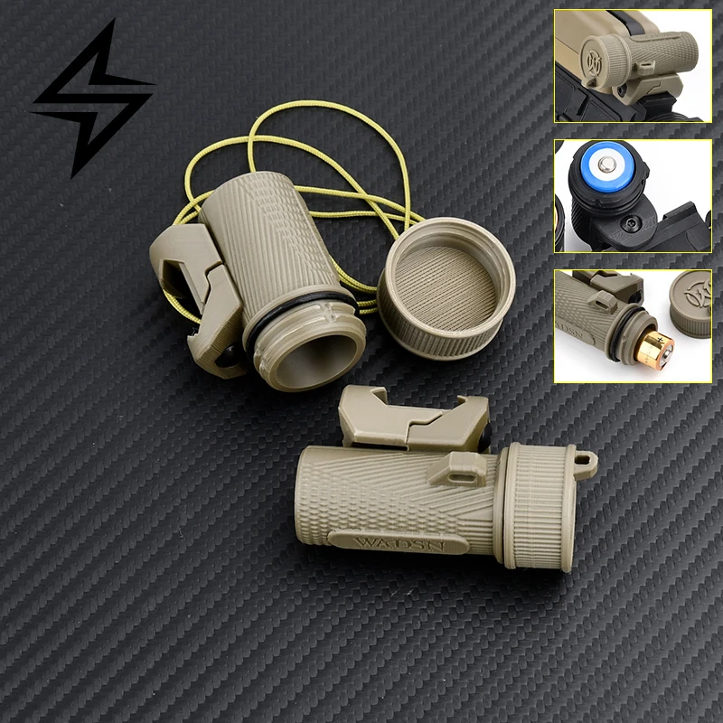 Tactical Battery Compartment Picatinny Rail Mount For CR123A/AA/AAA Batteries Outdoor Battery Storage Box