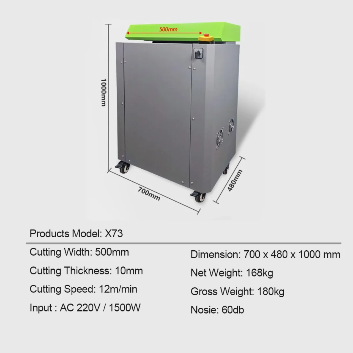 12m/min 500mm Width Paper Box Cardboard Shredder Corrugated Paper Shredding Machine