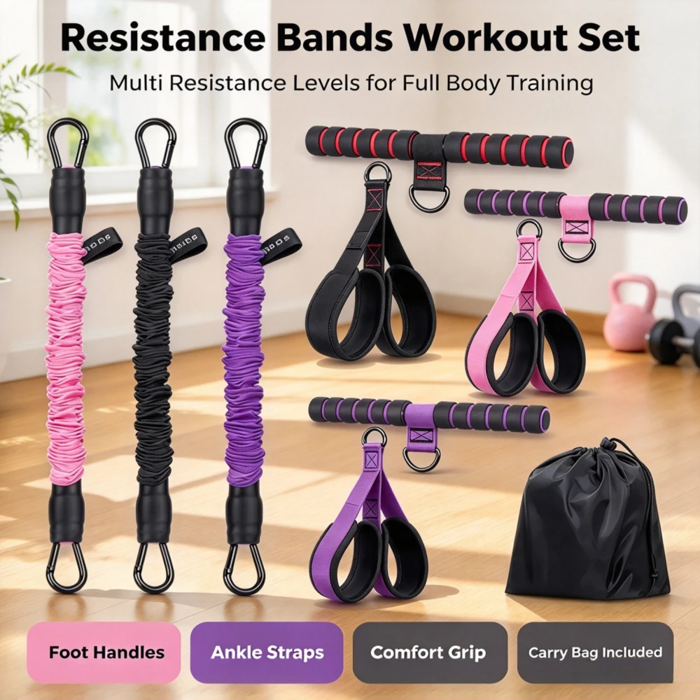 Home Gym Equipment Set - Ensemble de tensionneurs de pédalier et
