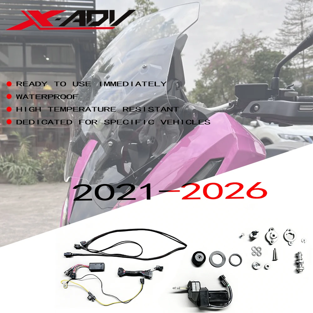 

MTKRACING Parts are Suitable FOR HONDA XADV750 2021 2022 2023 2024 2025 2026 Lift Windshield Motorcycle Accessories