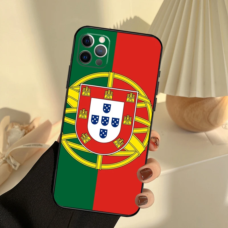 Portugal Passport Print Case For iPhone 11 12 13 14 15 Pro Max Cover For iPhone 13 12 Mini XR X XS Max 7 8 Plus SE 2020