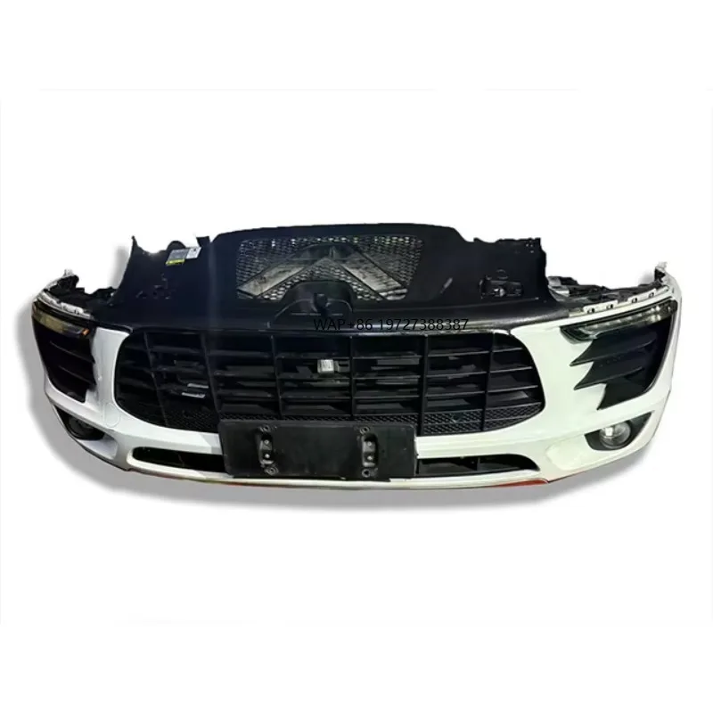 

For 2015-2018 Macan 2.0T Front Bumper Complete with Grille Radiator Fan Grille Diffuser OEM Use