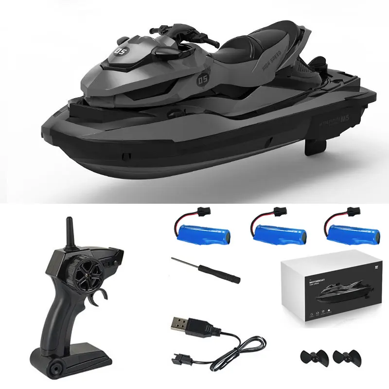 Racing RC Boat High Speed Radio Remote Control Speedboat Waterproof Rechargeable Electronic Motorboat For Pool Game Kids Gift