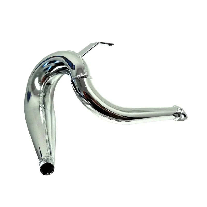 Baja Chrome Steel High Performance Exhaust Pipe Fits HPI Rovan KM Baja 5B 5T SS 23cc to 45cc