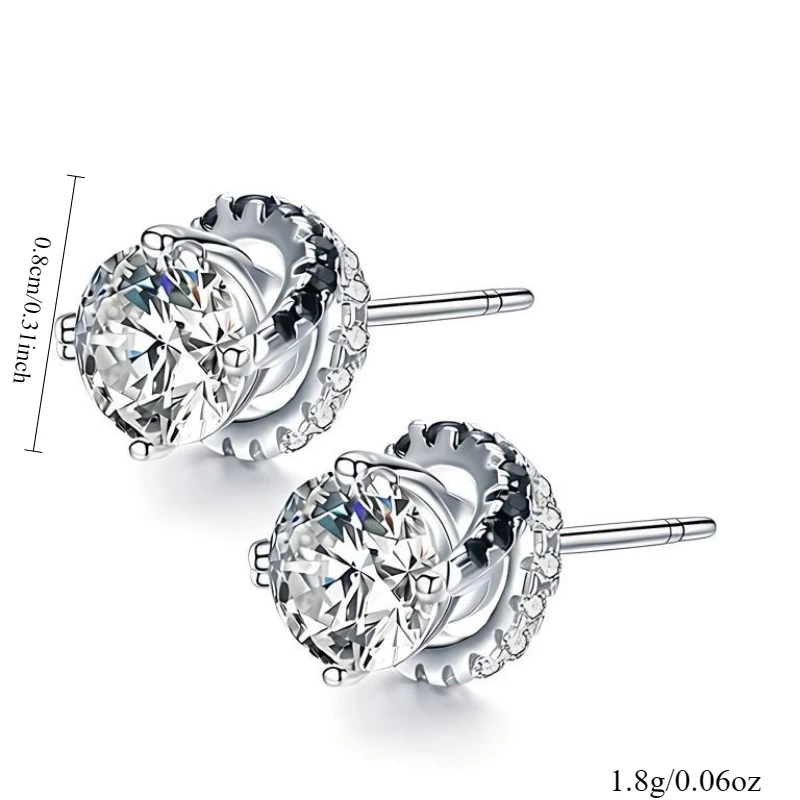 Black Awn Vintage Silver Color Earring Black Spinel Wedding Earrings for Women Fashion Jewelry Bijoux T029
