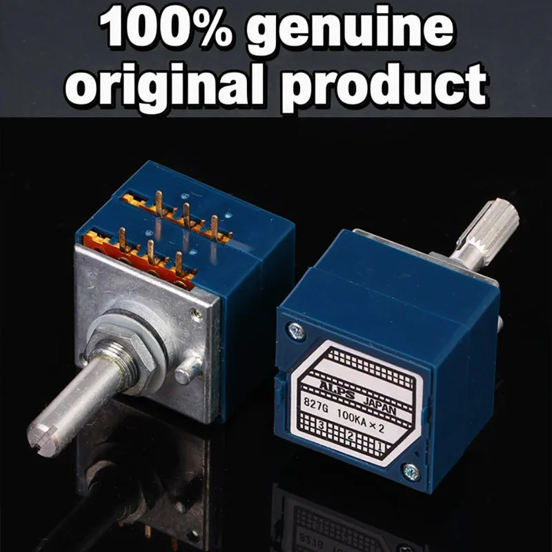 1pcs 100% Original ALPS RK27 Dual Volume Potentiometer 5KA 10KA 20KA 50KA 100KA 250KA 500KA