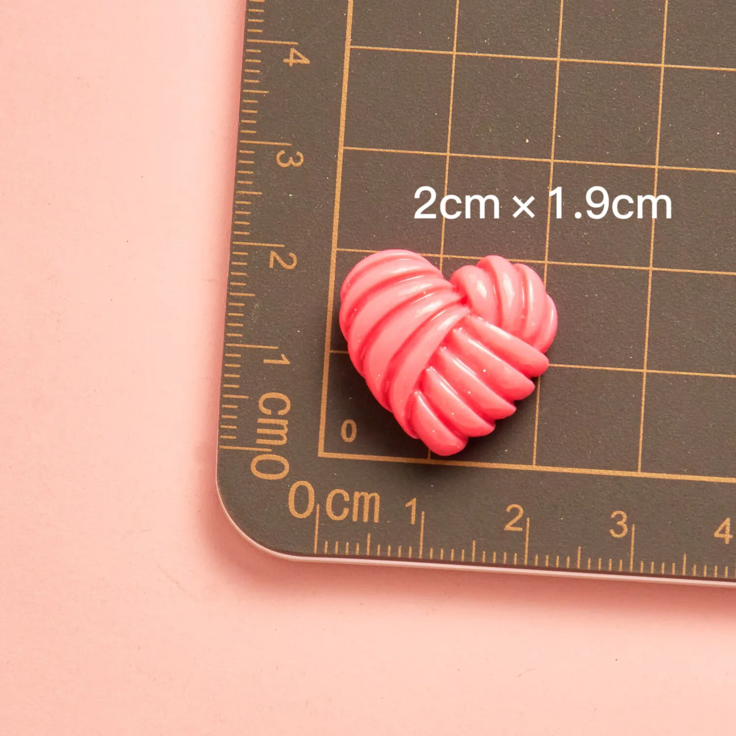 10PCS Braided love heart hairpin DIY materials handmade glossy resin accessories earrings earrings accessories macaroon colour