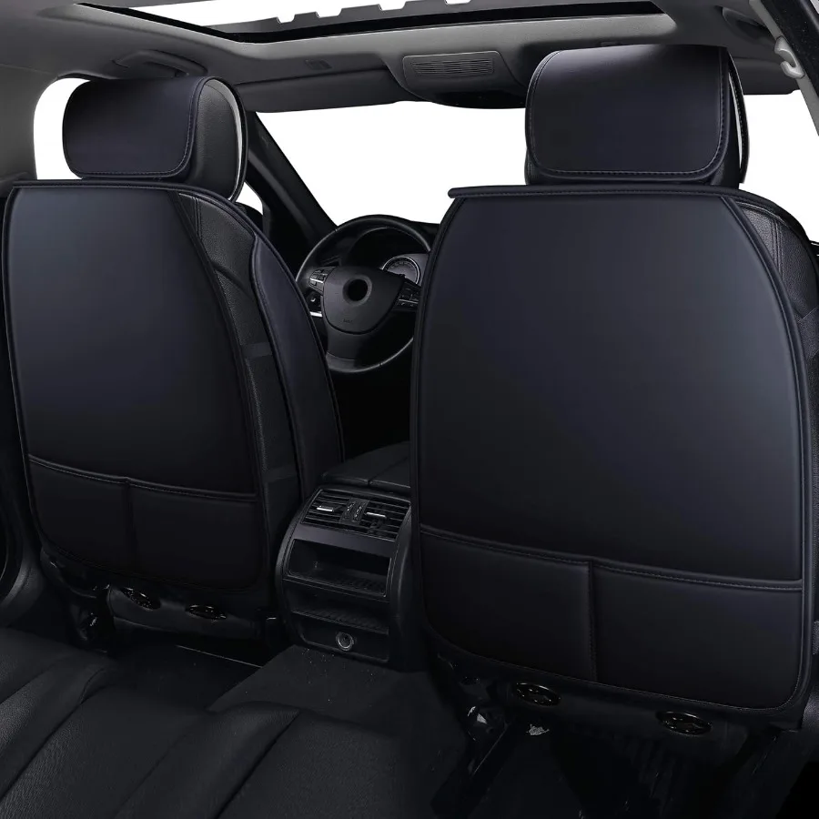 2 قطعة أغطية مقاعد السيارة السيارات تناسب معظم سيارات السيدان SUV شاحنة صالح ل سبورتاج نيرو أوبتيما فورتي سول ريو سنترا ألتيما ماكسيما إكستيرا بلاك #4