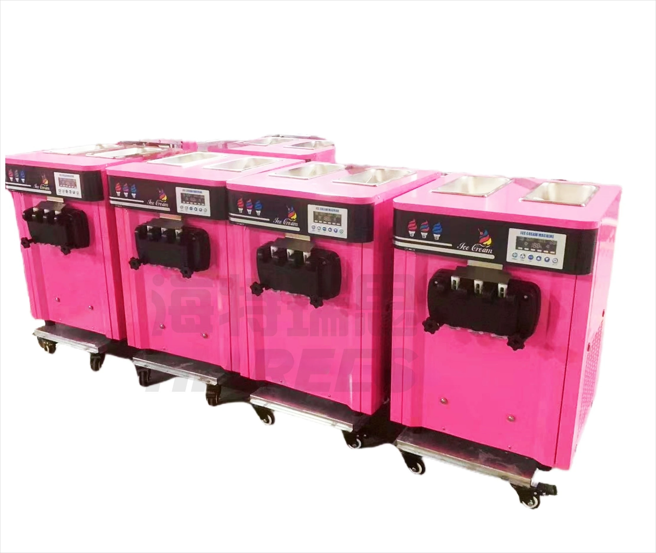 

Food grade stainless steel 3 flavor ice cream machine Commercial ice cream machine Good quality