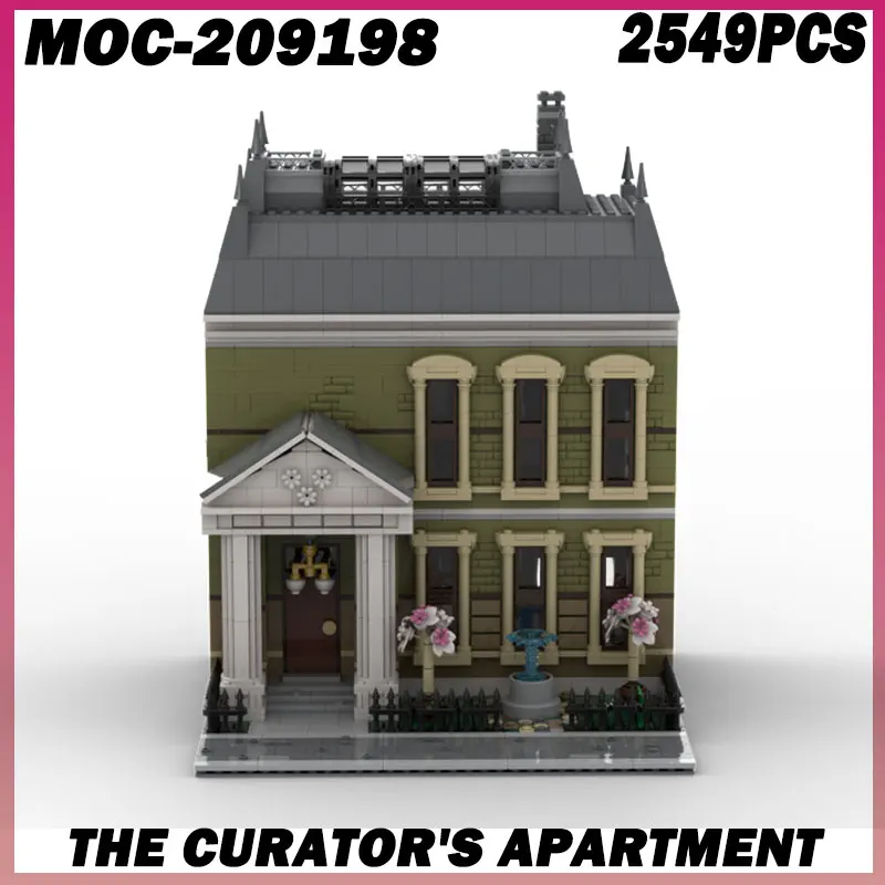 2549 قطعة MOC-209198 Moc Curator شقة العمارة نموذج اللبنات DIY بها بنفسك الاطفال هدية عيد الطوب التجميع الإبداعي