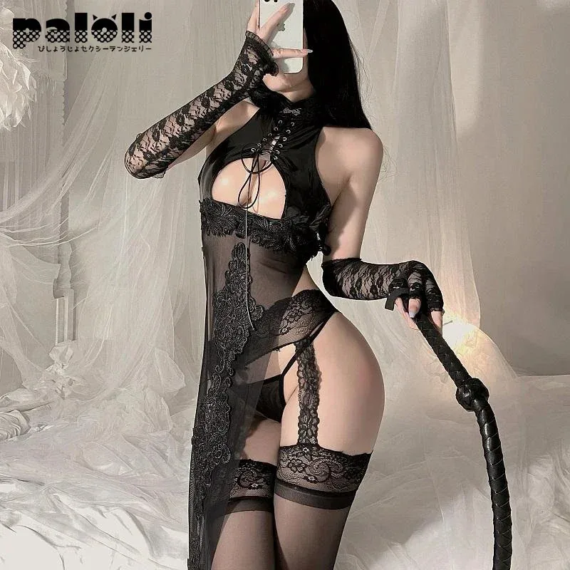 Эротическое китайское нижнее белье, платье Qipao Cos, аниме NieR, костюм для косплея, комплект Cheongsam, женская сексуальная униформа из искусственной кожи чи-пао, искушение 2021,