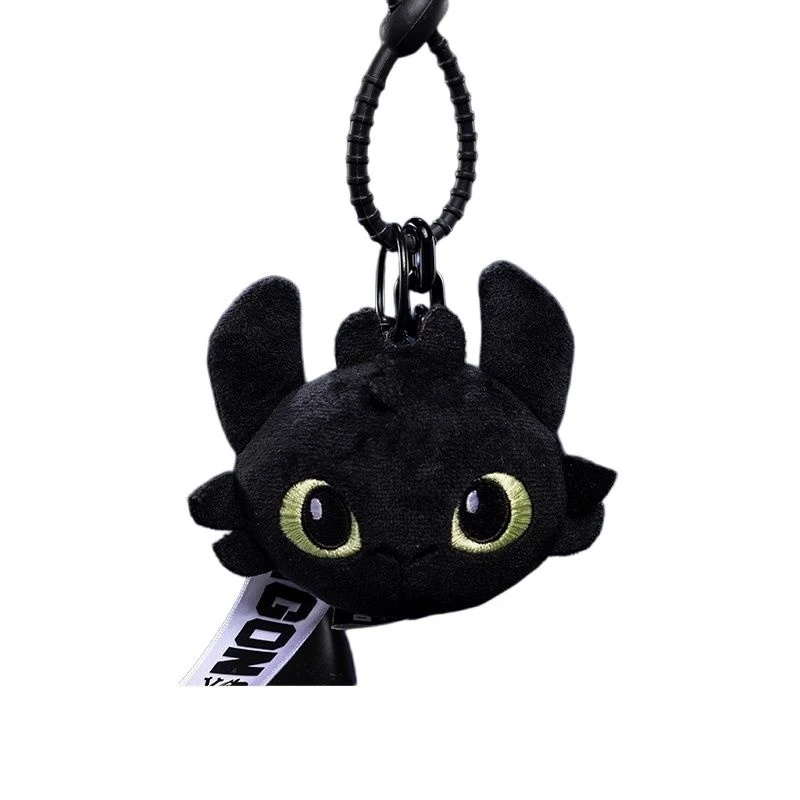 How To Train Your Dragon Pluche Tandeloze Light Fury Pluche Pop Tas Hangende Zwart-witte Pop Sleutelhanger Hanger Accessoire Cadeau