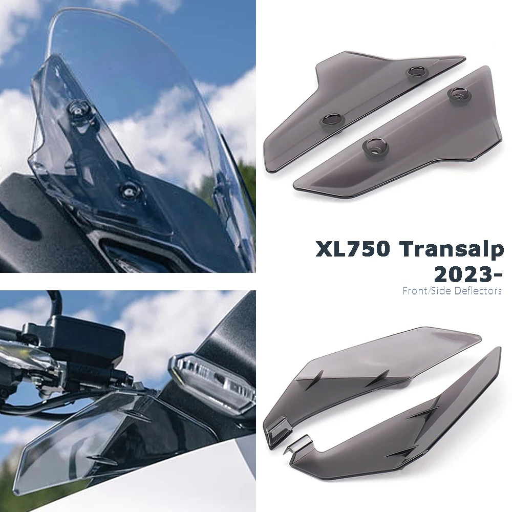 

Motorcycle Accessories Front Windshield Wind Deflector Side WindScreen For Honda XL750 Transalp XL 750 TRANSALP 2023