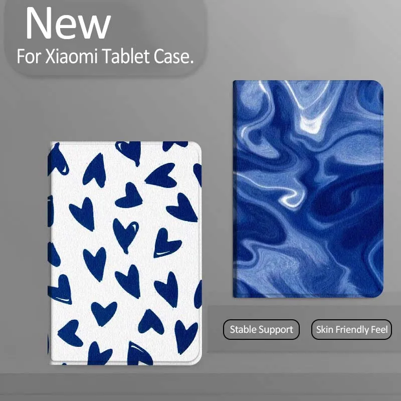 

Чехол для планшета с синим абстрактным узором для Xiaomi Redmi Mini Pad SE K 2 4 5 6 7 8 2023 2025 11 8.8 11.2 10.1 Pro, подарок