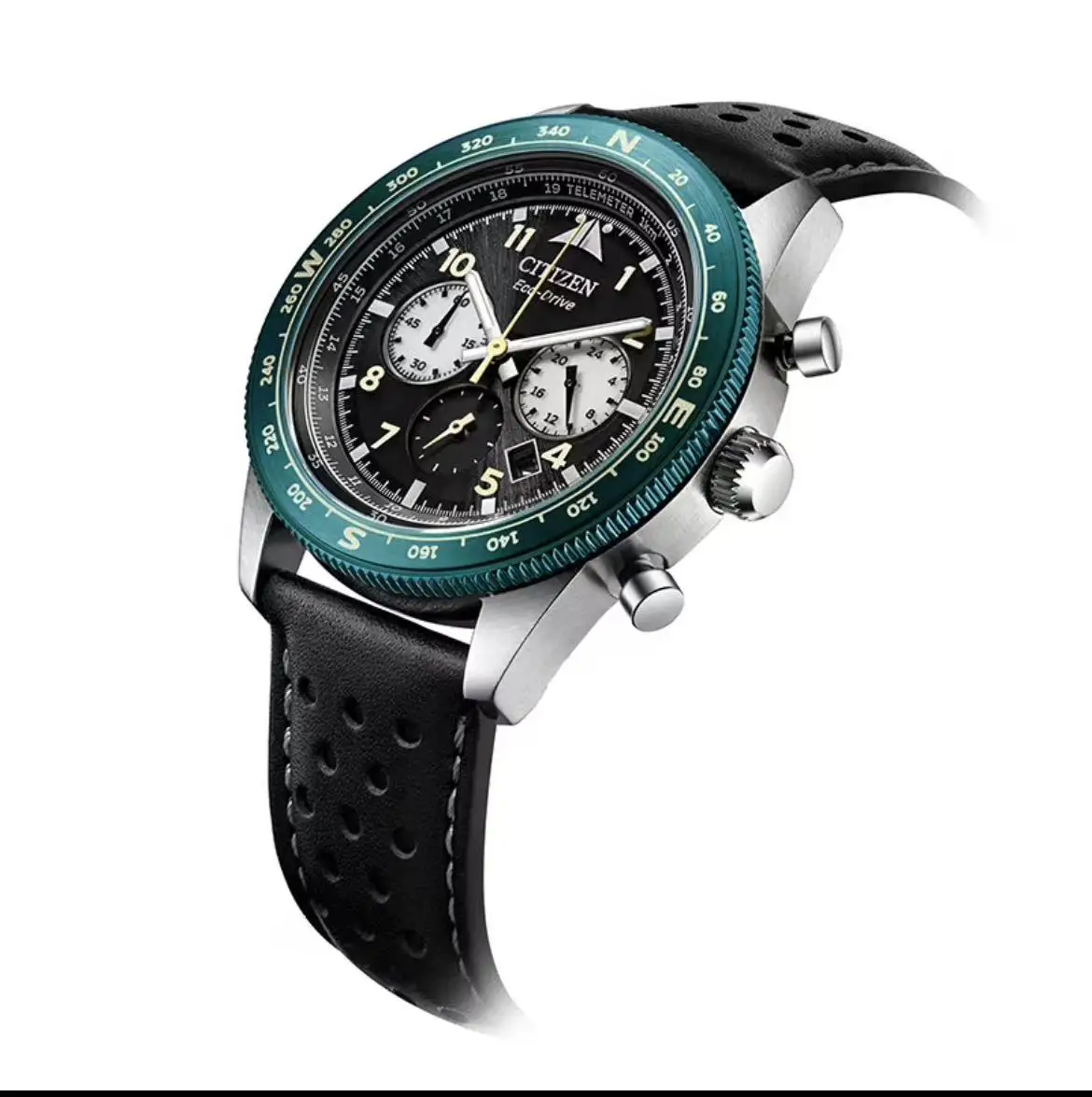 CITIZEN Orologio meccanico automatico da uomo Citadel con sfiato in pelle di vitello evidenzia atmosfera casual sportiva