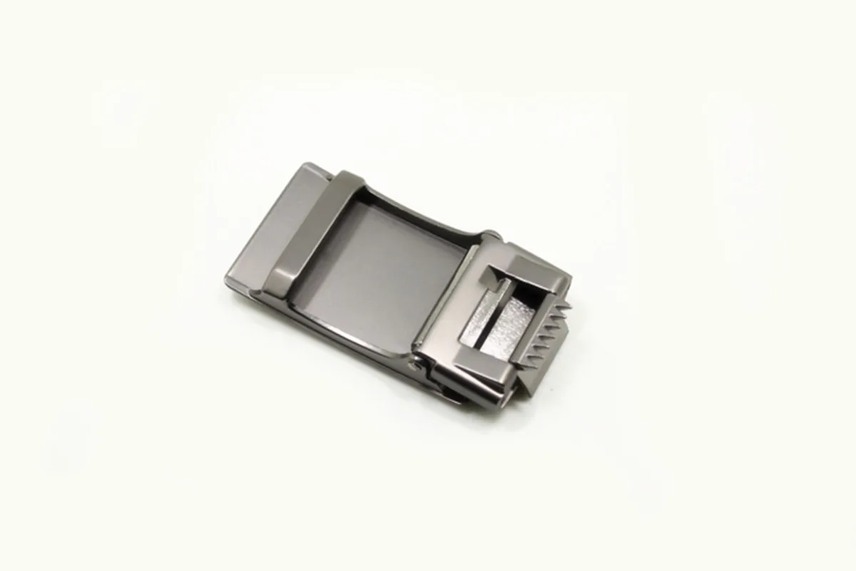 Fibbia per cintura in lega 3.5 senza denti, chiusura automatica, senza fori o denti sull'estremità della cintura, fibbia per cintura semplice e casual