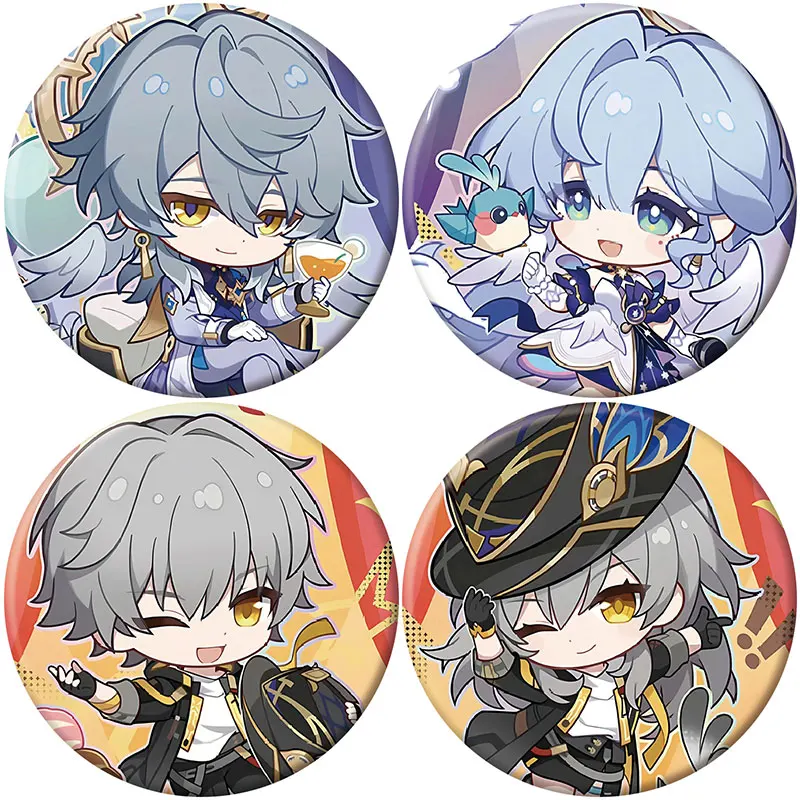 58 мм игра Honkai: Star Rail Sunday Robin, значок на булавке, сумка для косплея, аксессуары для одежды, декора рюкзака, брошь, ювелирные изделия, подарки для фанатов