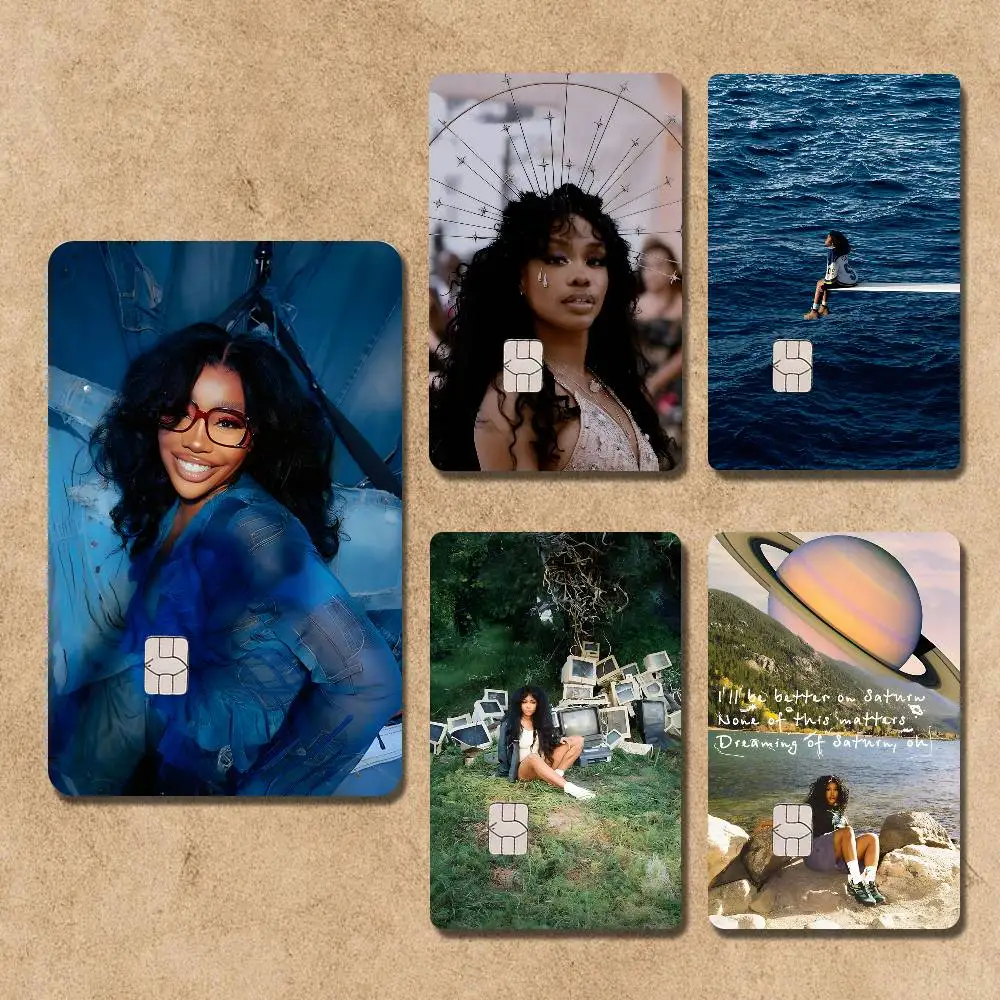 

Saturn Singer S-SZA Art Anime Front Cover Film Sticker Skin For Credit Debit Card Small Large Chip