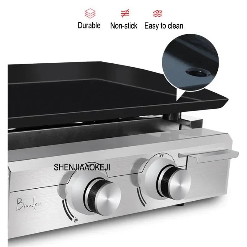 OPP-2 Electric Grills & Electric Griddles gas liquefied furnace Fried steak eel teppanyaki stainless steel equipment 1pc