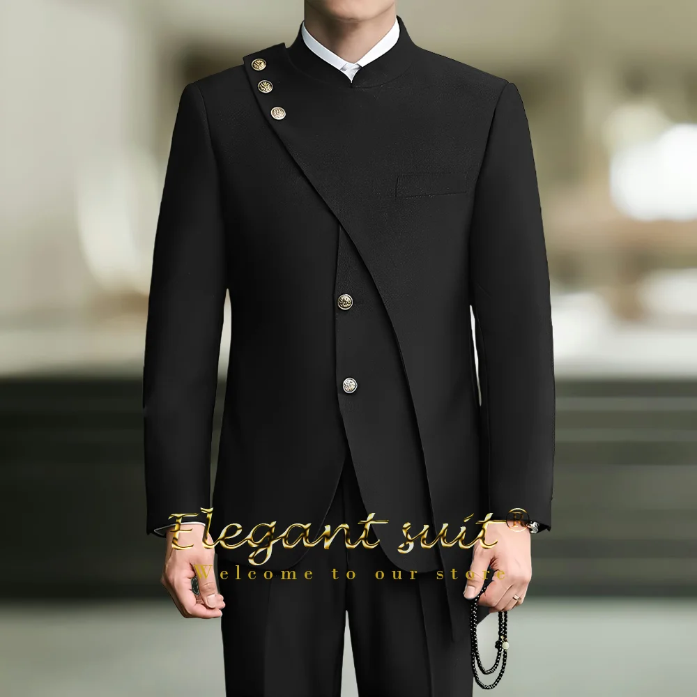 

Men's specially designed 2-piece suit, stylish and elegant line jacket and pants suit, men's formal party wear