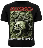 Peso pesado informal nueva llegada vintage divertido anime gran oferta ropa verano harajuku camiseta The Exploited Beat Bastards negro