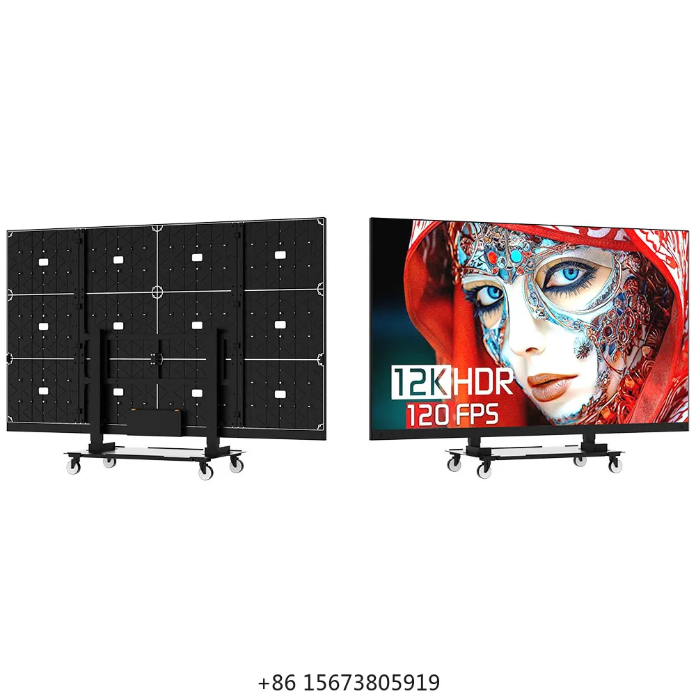 Cob All-in-One LED Screen Mobile LED Display Foldable Automatic Lifting Conference LED Screen Indoor for Meeting
