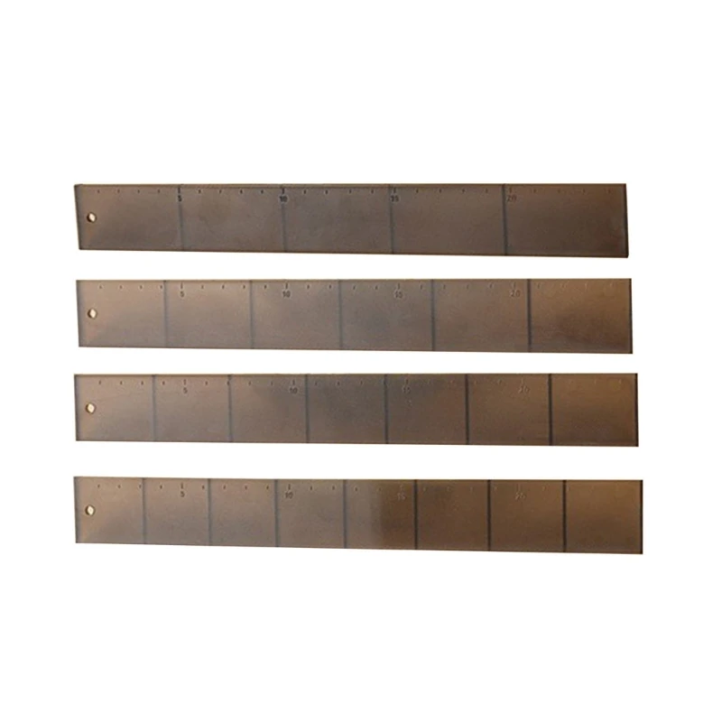 

4Pcs Cake Cutting Roll Scale Ruler Kitchen Bakings Ruler Uniform Division Molds Pastries Bakings Kitchen Layering Tool X3UC