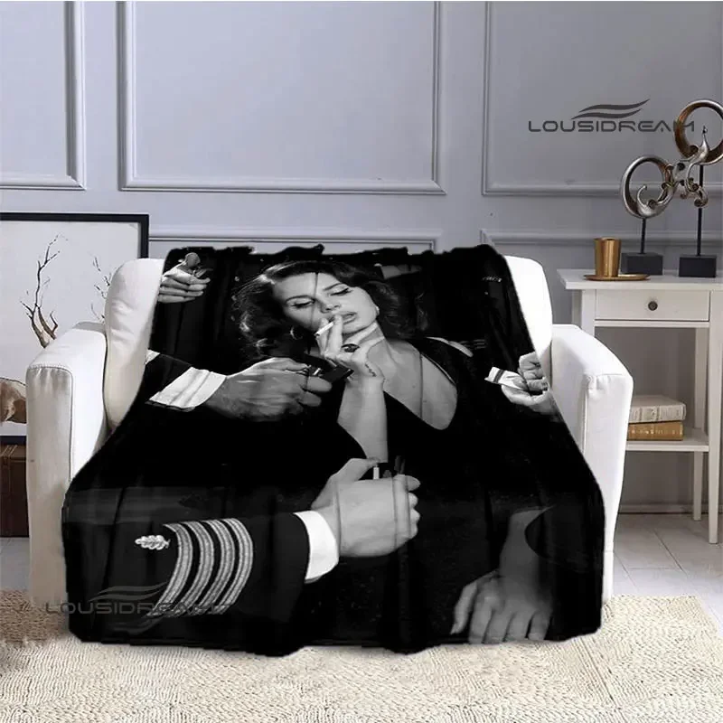 Lana Del Rey Fashion printed blanket thin blanket Soft and comfortable blanket Home travel blanket bed linings birthday gift