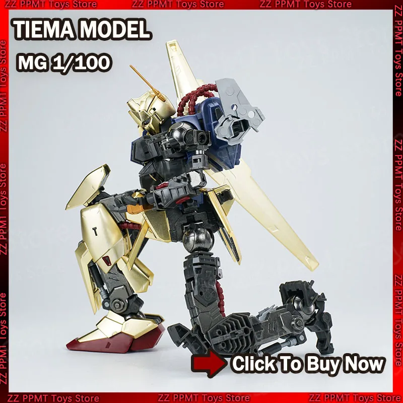 

TIEMA Model MG 1/100 Hyaku Shiki 2.0 Assembly Model Kit with Alloy Frame skeleton Collectible Model Kits Gift toys For Boy