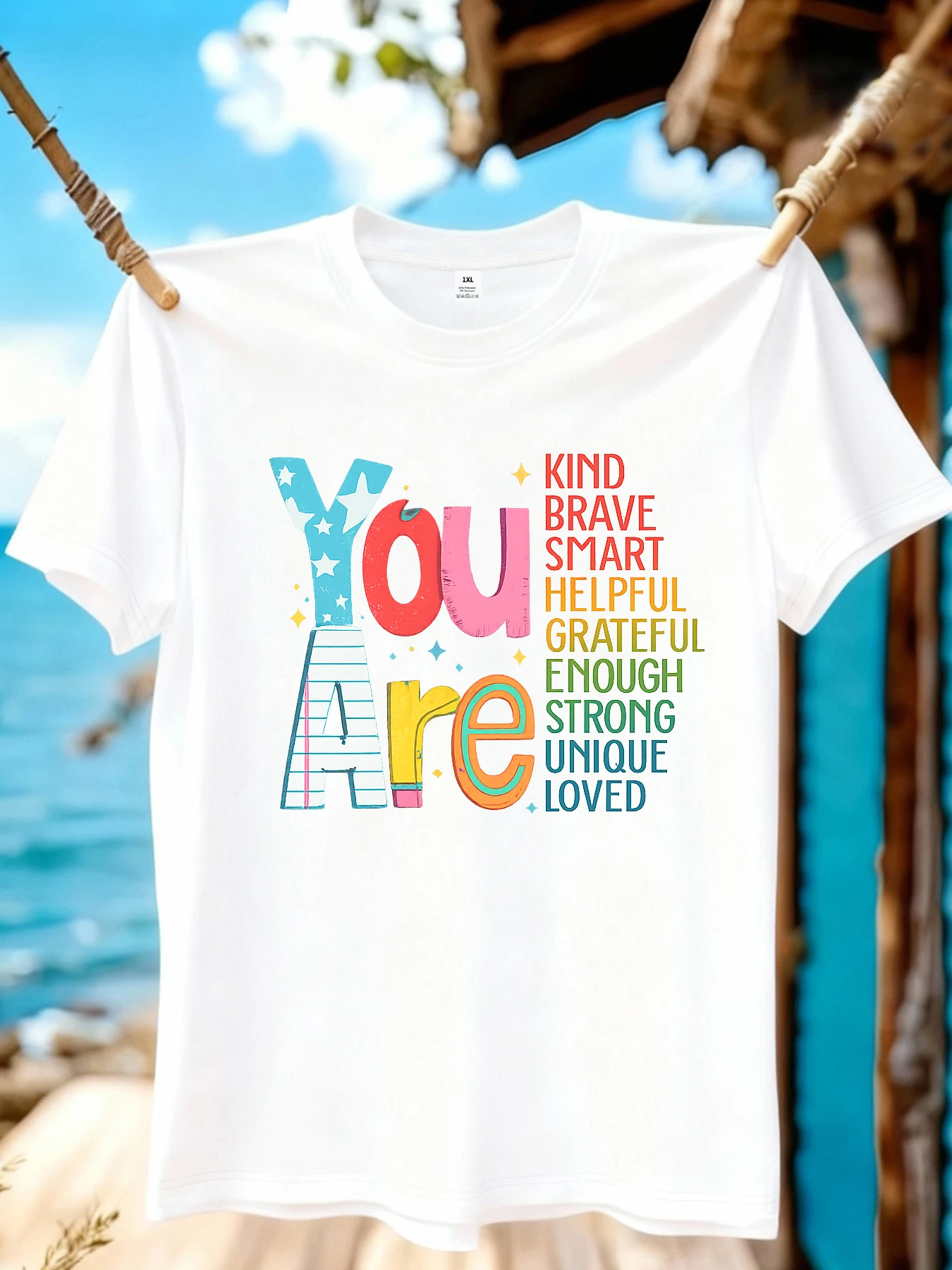

【WZM1041140】Creative letter printed plus size women's round neck summer casual short sleeved street fashion versatile T-shirt