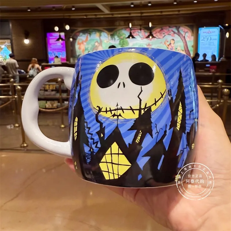

Шанхай Дисней 2025 Хэллоуин Кошмар Джека Скеллингтон кружка 625 мл керамическая чашка кофейная чашка подарок для фанатов новый