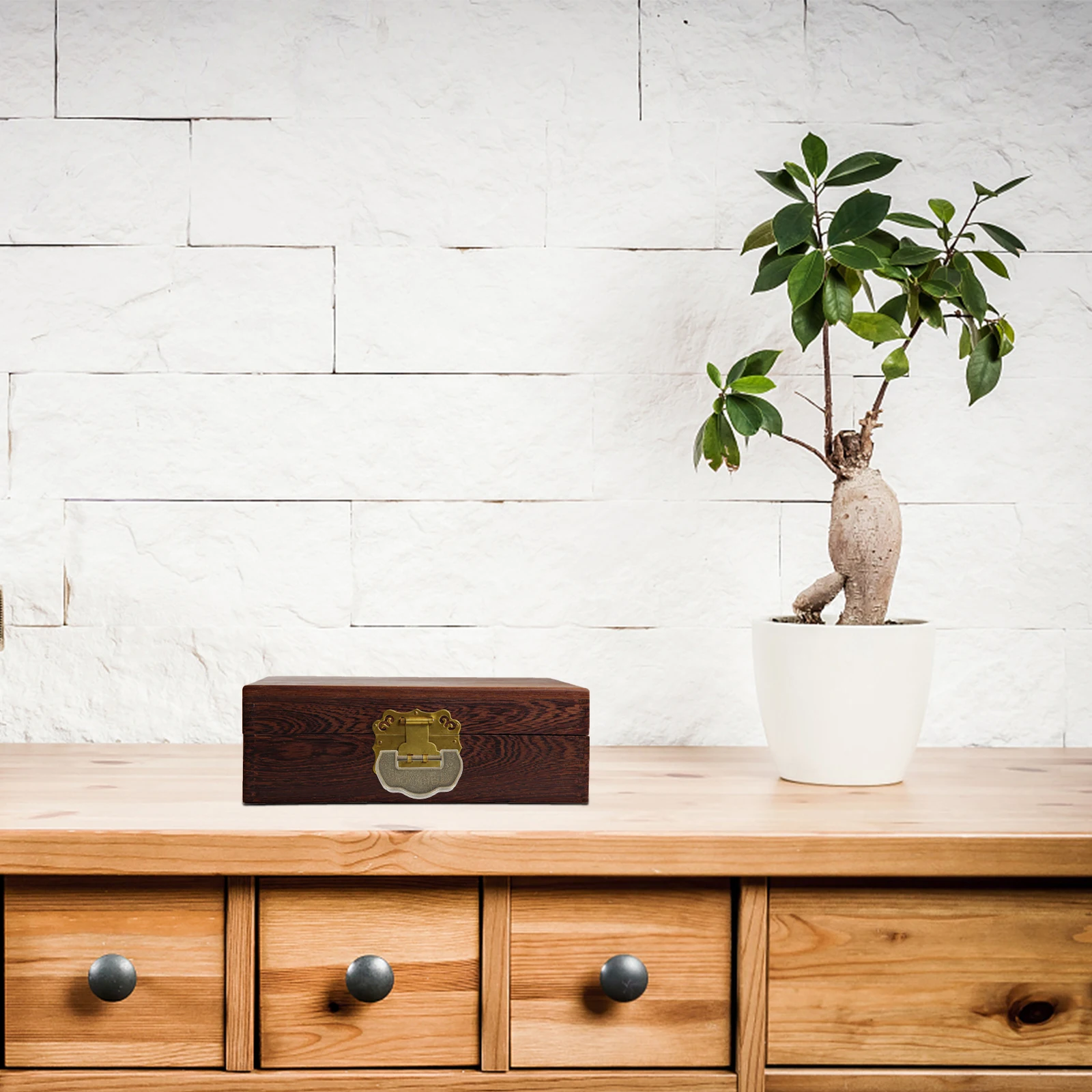 

Ancient Padlock 44mm Long 22mm Spacing 2 5mm Rod Sturdy Metal Locks for Boxes Jewelry Cases Decorative Hardware