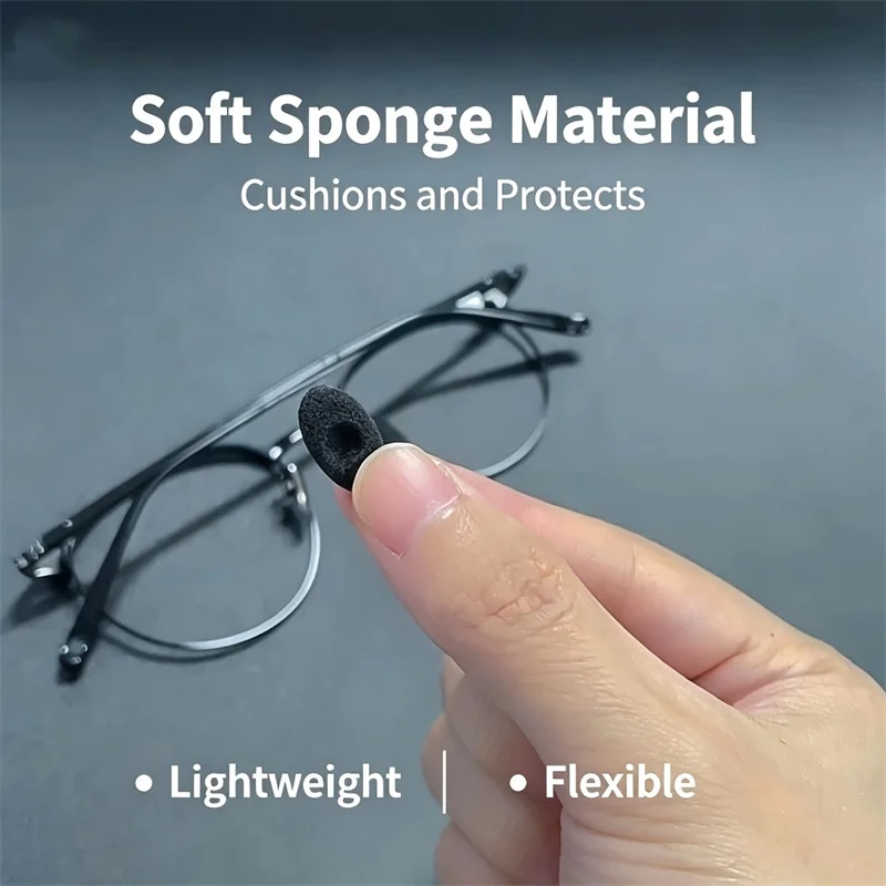 10pcs of soft sponge eyeglass nose pads, pressure-reducing and anti-slip eyeglass nose pad covers, seamless nose pad cushions