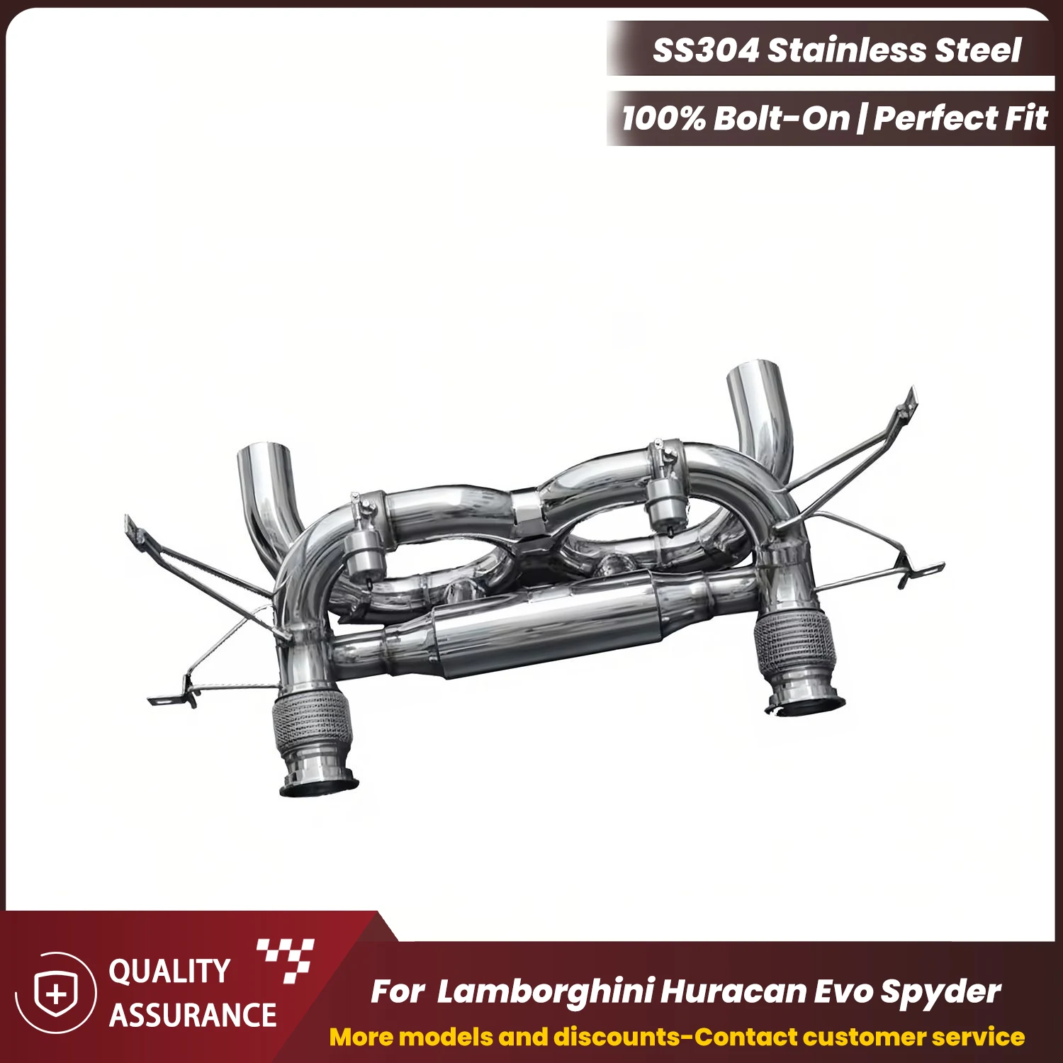

Performance Supercar Sound ECCF SUS304 Catback Exhaust for Lamborghini Huracan Evo Spyder