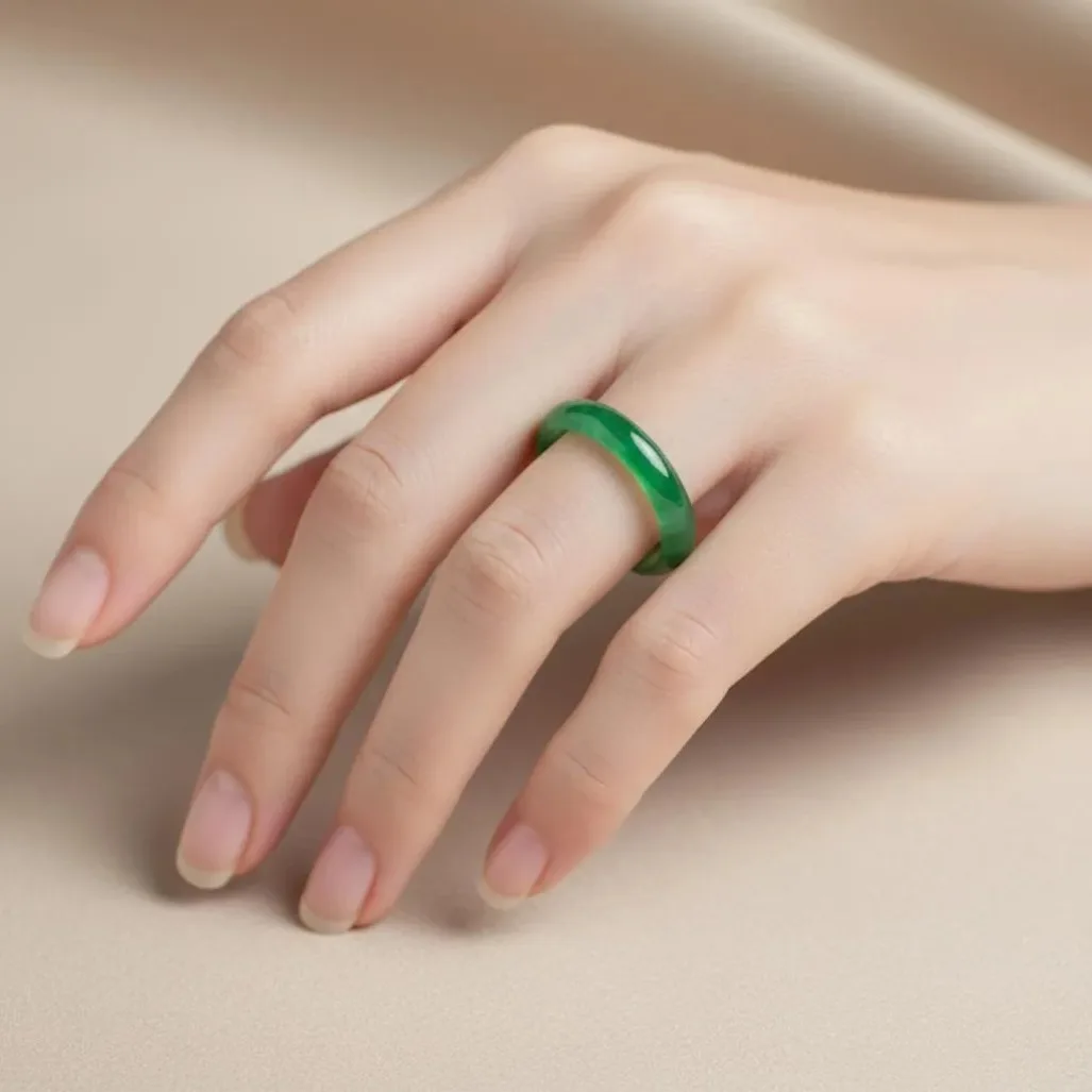 Real Myanmar Jade Cat Paw Rings Burmese Jadeite Natural Jewelry Carved Amulet Talismans Luxury Designer Fashion Gifts for Girl