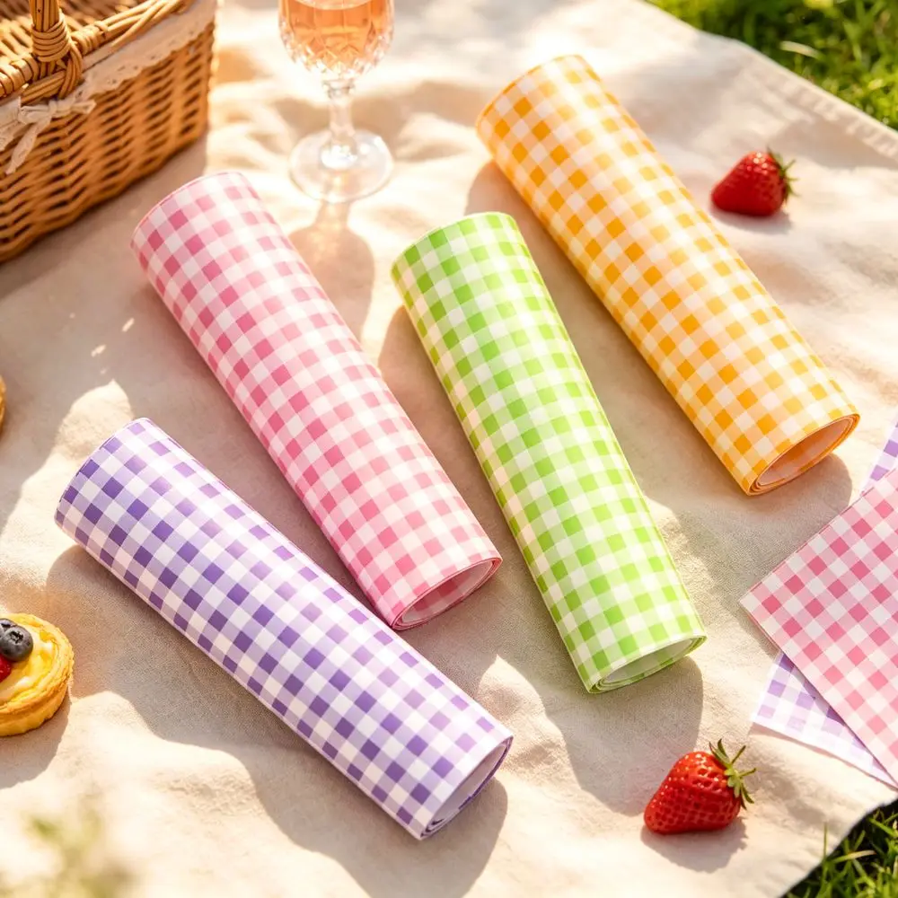 50/200pcs Gingham Greaseproof Wrapping Paper, Oil Resistant Food Paper for Bakery, Picnic, Wedding & Birthday Party Treats YMY