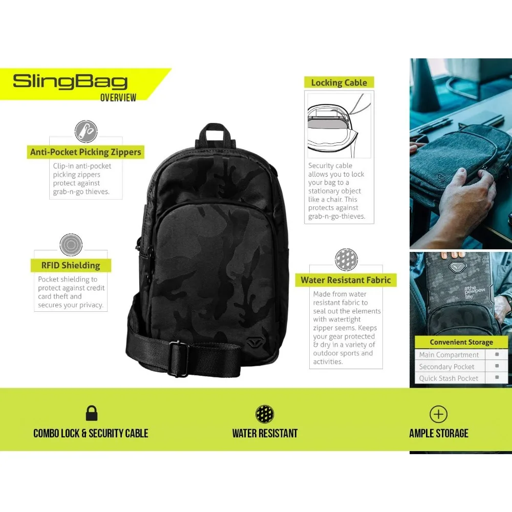 Caso de arma de bloqueio eletrônico à prova dwaterproof água seguro organizador viagem portátil lifepod slingbag pacote caixa armazenamento áspero seguro