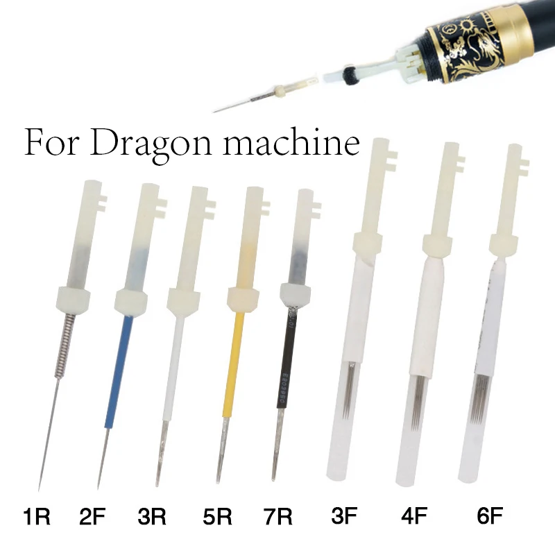 

50pcs 1R/3R/5R/7R/3F/4F for Dragon Giant Sun 8650 Tattoo Needles Eyebrow Eyeliner Tattoo Permanent Makeup Machine Tattoo Dragon