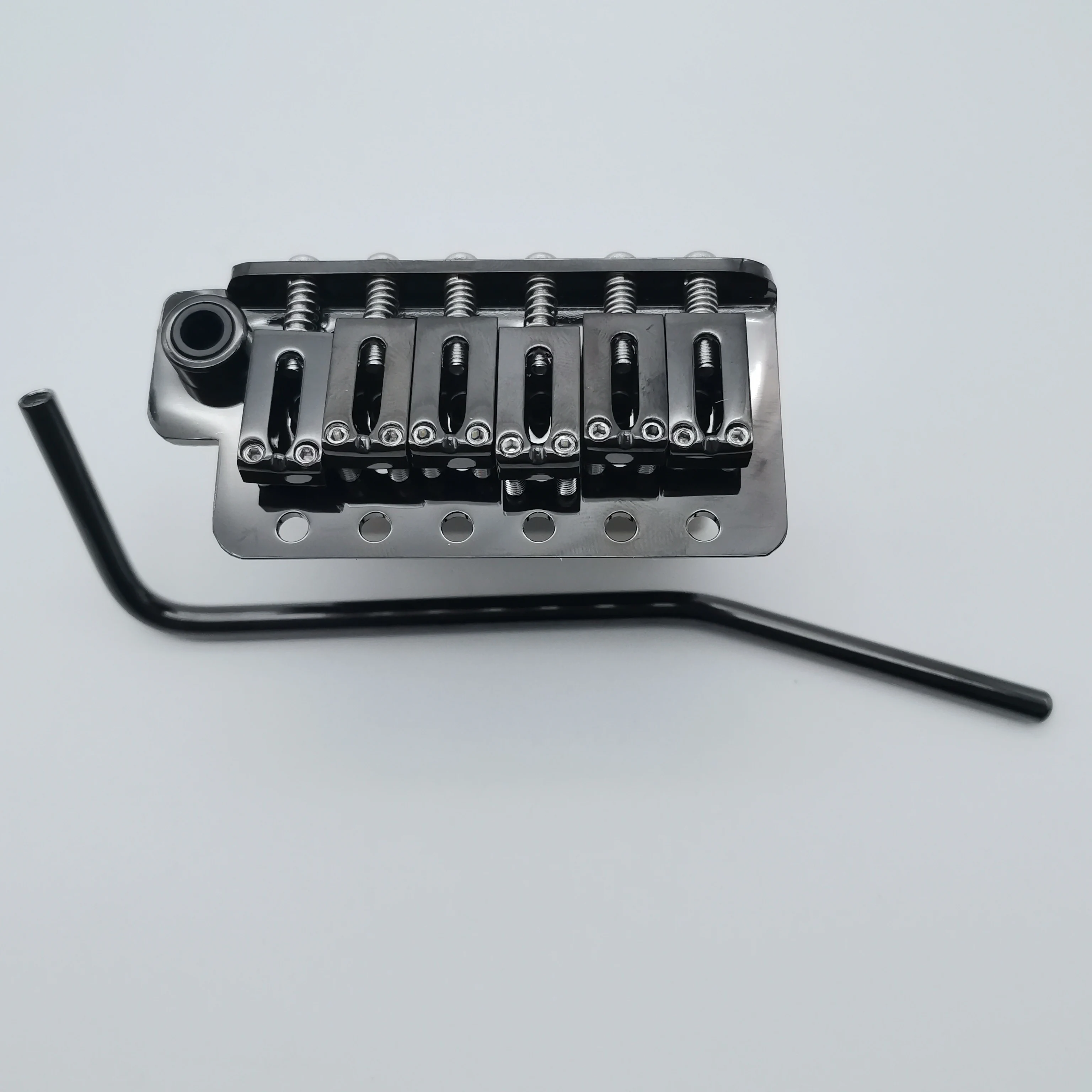 Upgraded Version 6-Point Tremolo Guitar Bridge with Brass Block & Locking Saddles