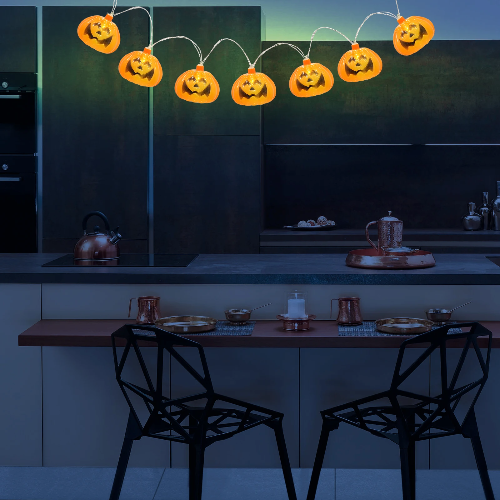 

3 Meters 20 Leds Halloween Pumpkin Led Usb Decorative For Party Festival Indoor Outdoor Halloween Accessory Multi-Function