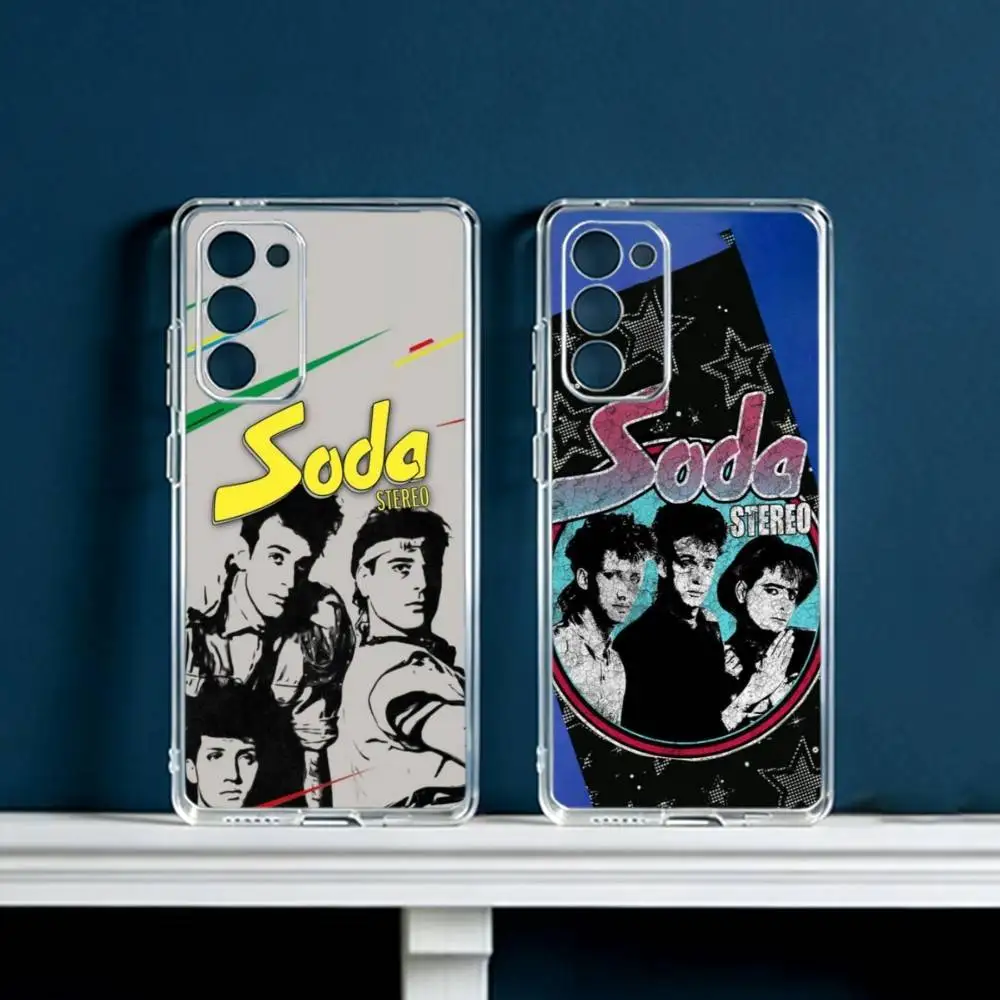 Rock Band S-Soda S-Stereo  Phone Case For Samsung Galaxy S24 S25 S23 S22 S21 Plus S24 S25 Transparent Cover Case