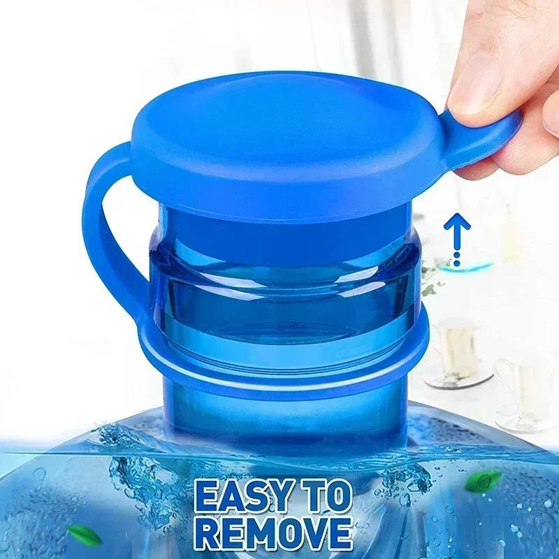 Water Jugs Cap Non-Spill Bottle Caps With Inner Plug Durable Thick Reusable Silicone Water Bottle Cover Drinking Bucket Cover