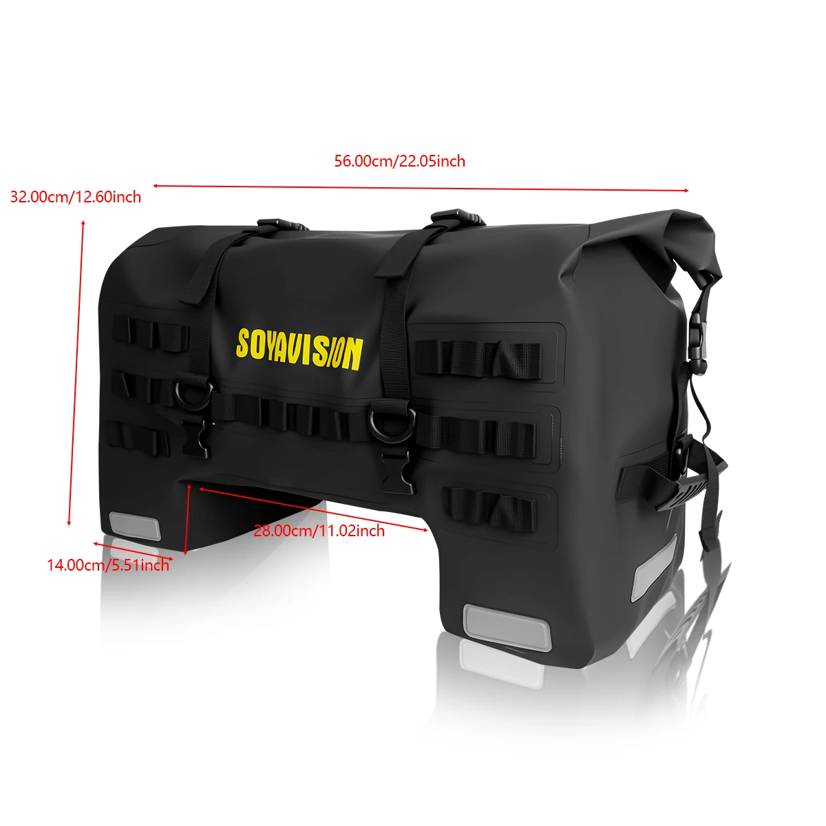 SOYAVISION Motorfiets Achtertas Droge Tas Waterdicht 20L-100L Motorfiets Tas Bagage Reistas Zadeltas Motor Accessoires