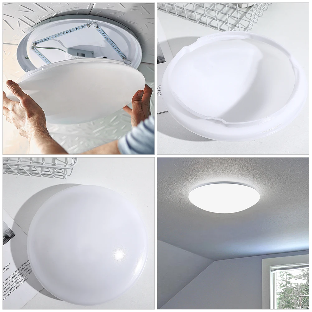 2 Pcs Ceiling Lamp Shade Fan Dome Light Cover Replacement Fixture Plastic
