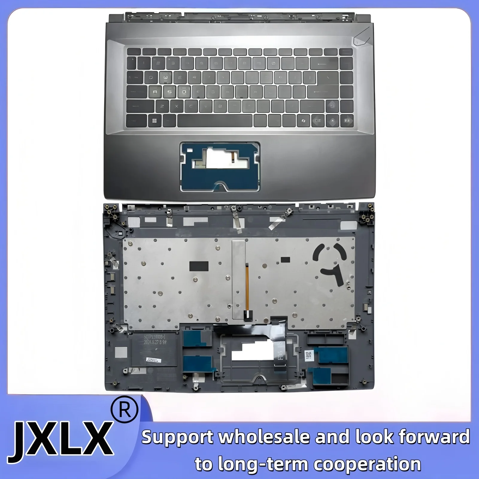 JXLX® New For MSI Thin A15 B7U B7V Thin 15 B12U B13U MS-16RC MS-16RK MS-16R8 Notebook Palm Rest Keyboard Shell