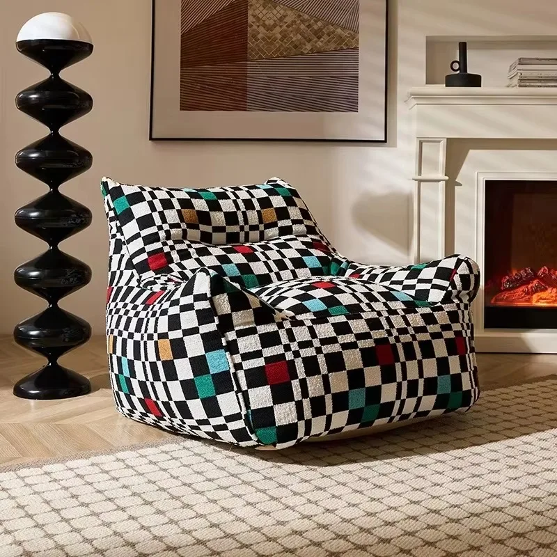 

European Lazy Bean Bag Sofa White Minimalist Soft Nordic Lazy Bean Bag Sofa Living Room Lounge Woonkamerbanken Furniture Home