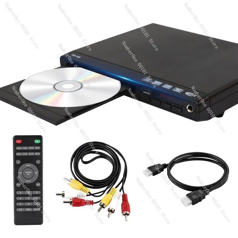 High-definition Home DVD Player, EVD and Mini CD Player, Children’s VCD Compatible, Compact Home Entertainment Device