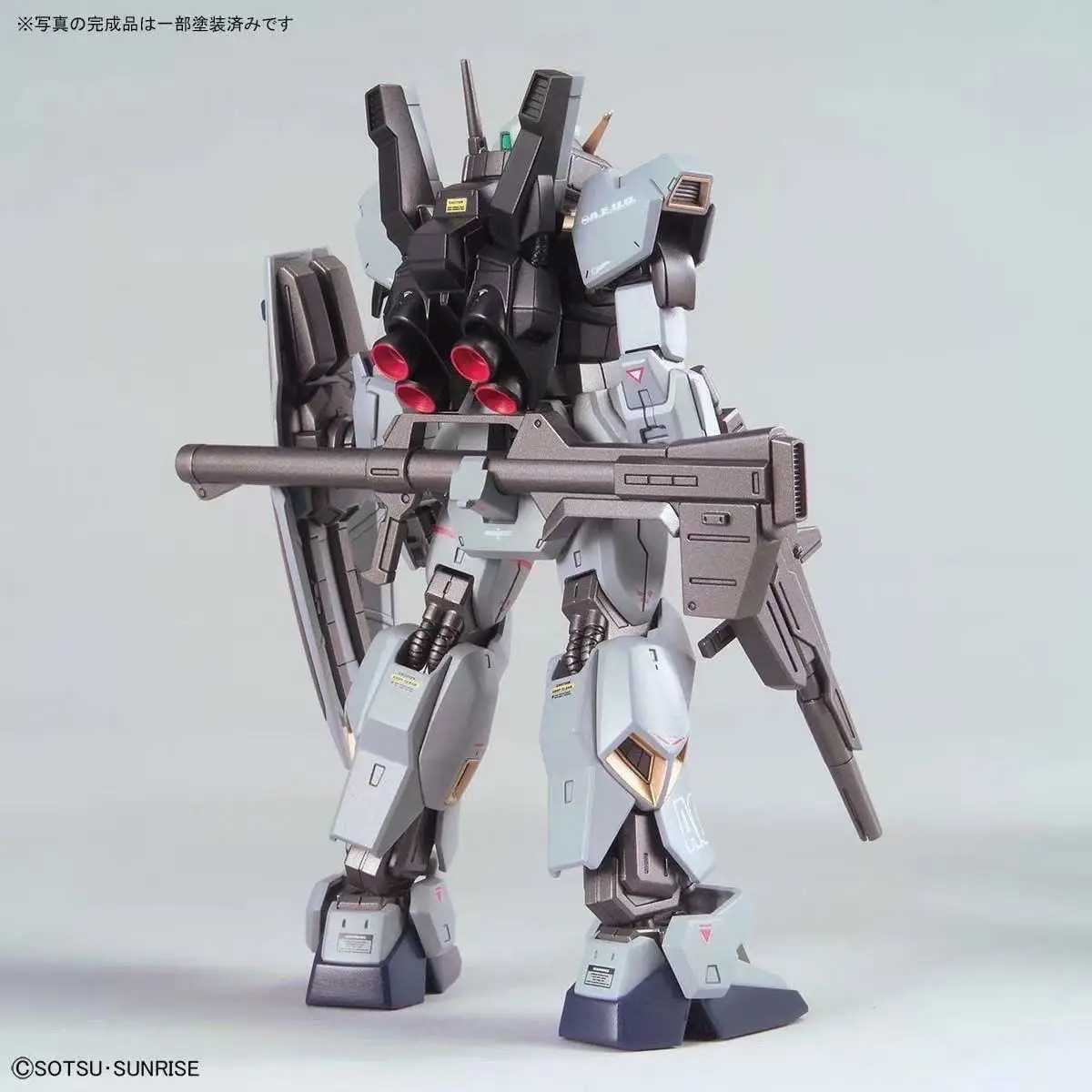 Zeta Gundam RX-178 Mk-II HG Gunpla Model, Gray Titans Mobile Suit with Standard Rifle Shield Accessories Articulated Robot Kit f view 4