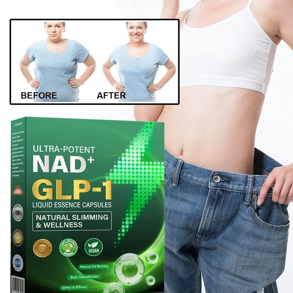 GLP-1 Nahrungsergänzungsmittel Perlen Flüssige Essenzkapseln unterstützen die Darmverdauungsentgiftung Körpergesundheitspflege