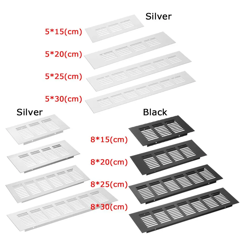 Aluminum Alloy Cabinet Air Vent Ventilator Grille Decor Cover Closet Shoe Wardrobe Mesh Hole Cover Hardware Accessories